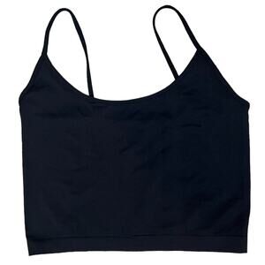 Sugarlips Spaghetti Straps Camisole Stretch Crop Top Pullover Shirt Black OS